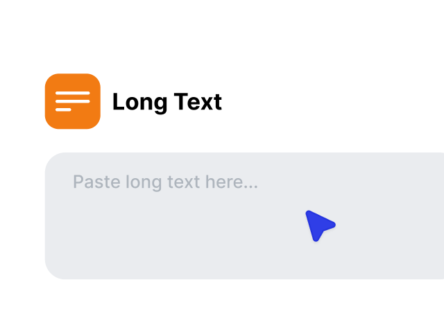 Long text input prompt