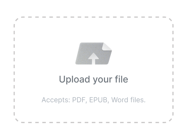 Upload your book file