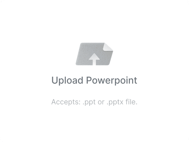 Upload PowerPoint slides to Mapify