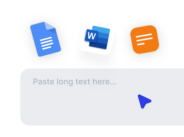 Paste or upload text file for summarization